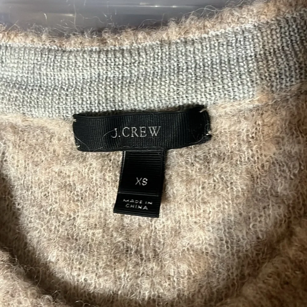 J. Crew Tan Oversized Alpaca Blend Sweater Size‎ XS